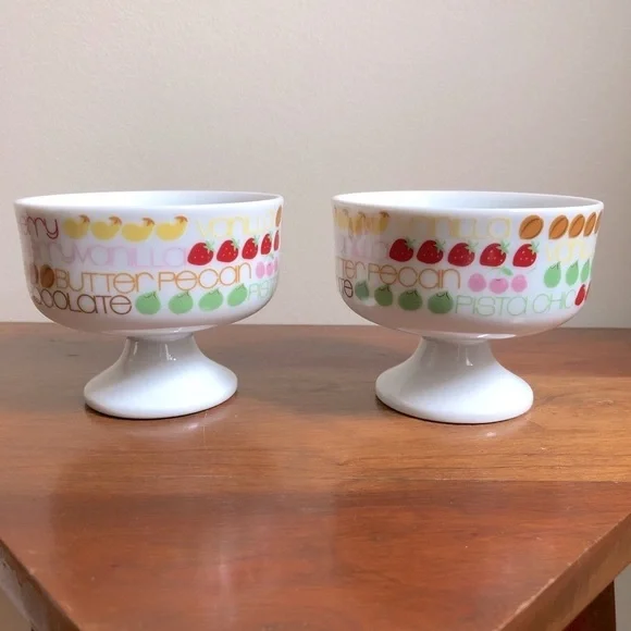 Set of MCM Sealtest Japan ice cream bowls - Picture 3 of 10